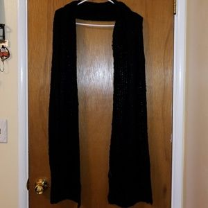 Black winter scarf